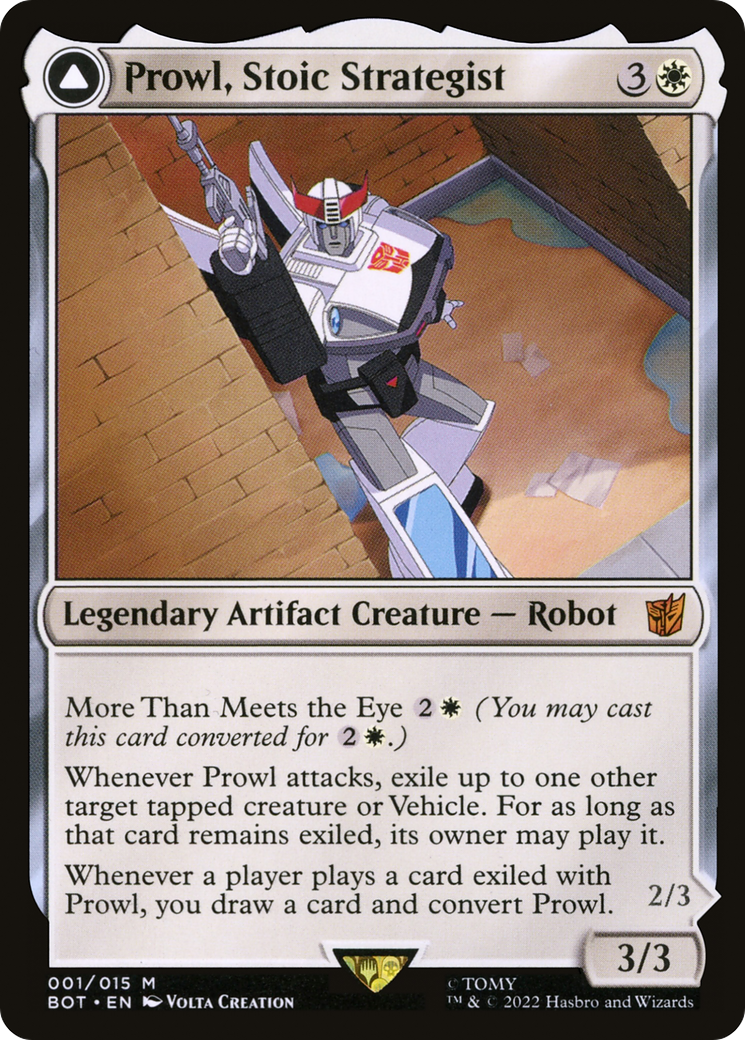 Prowl, stratège stoïque // Prowl, véhicule de poursuite (BOT-001) - Transformers : (convertdfc) Foil 