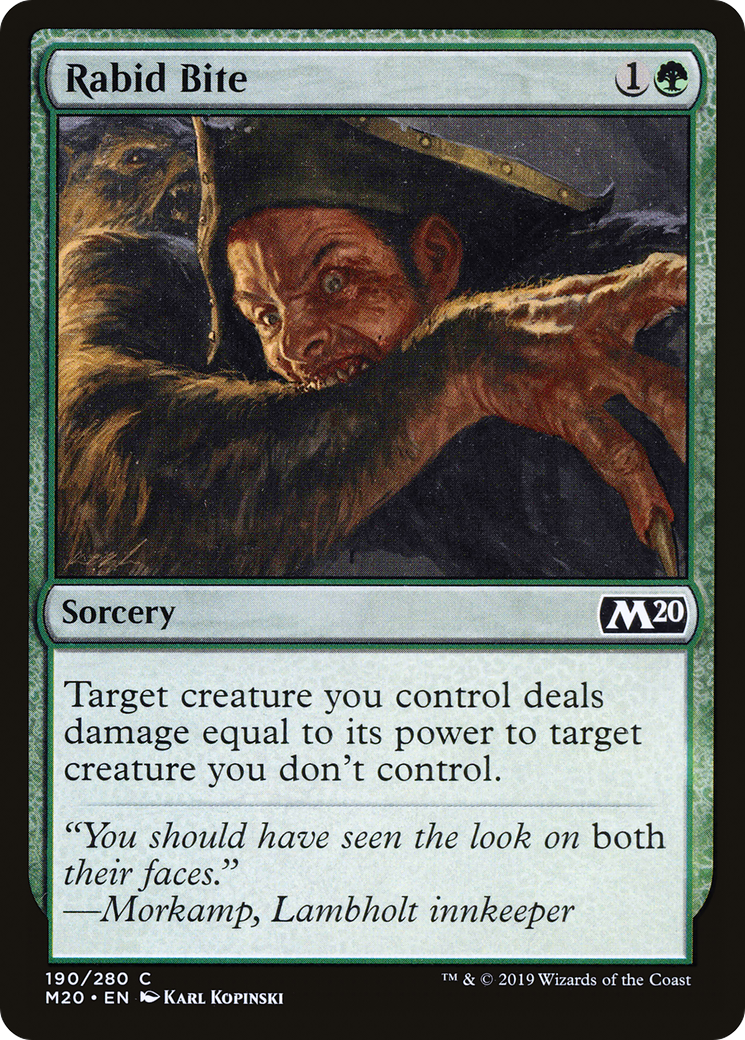 Rabid Bite (M20-190) - Core Set 2020