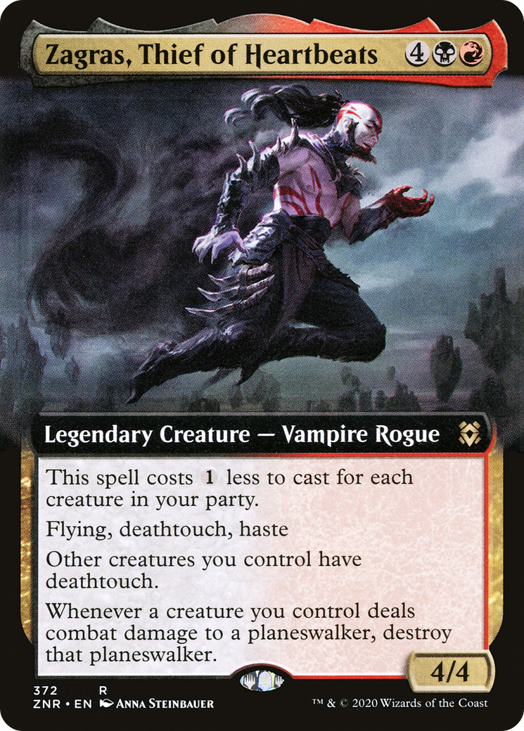 Zagras, Thief of Heartbeats (Extended Art) (ZNR-372) - Zendikar Rising: (Extended Art) Foil