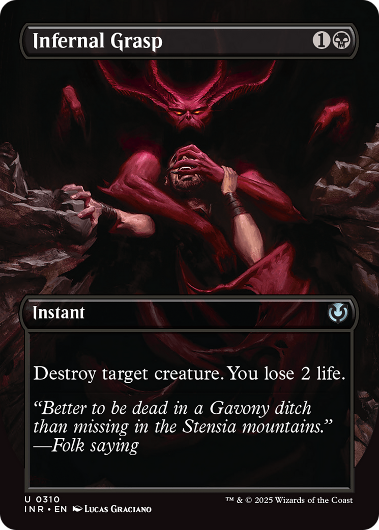 Infernal Grasp (INR-310) - Innistrad Remastered (Borderless) Foil