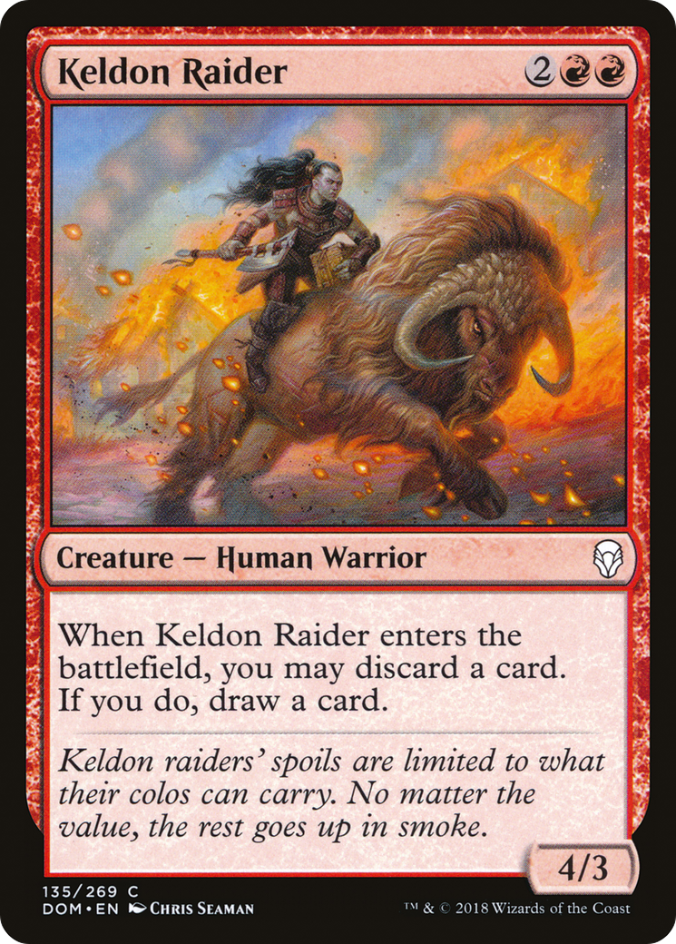Keldon Raider (DOM-135) - Feuille Dominaria