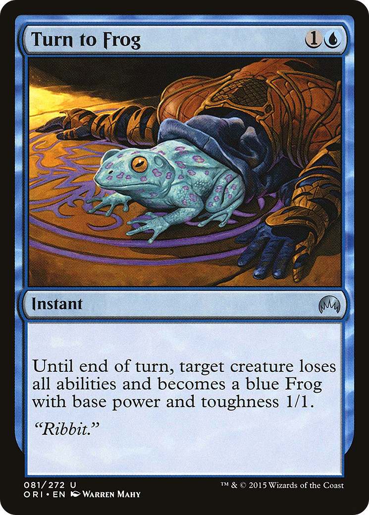 Turn to Frog (ORI-081) - Magic Origins Foil