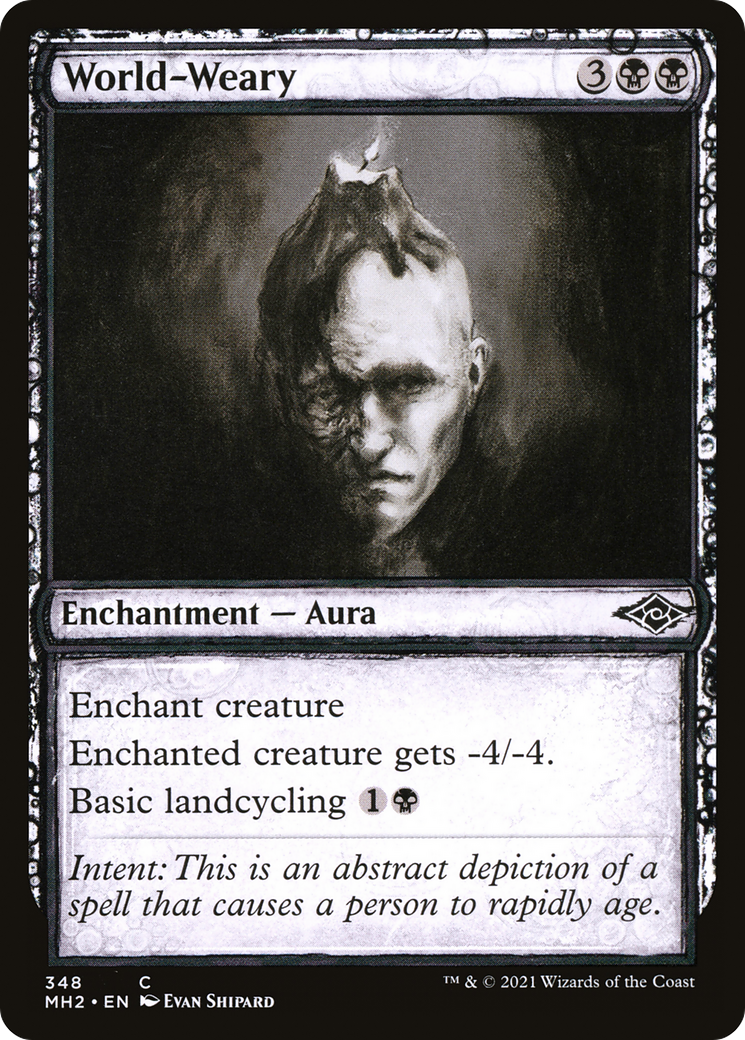 World-Weary (Showcase) (MH2-348) - Modern Horizons 2: (Showcase) Foil