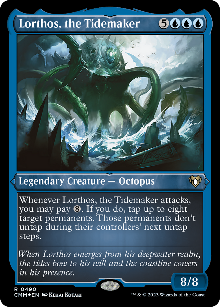 Lorthos, le faiseur de marées (CMM-490) - Commander Masters Etched Foil 