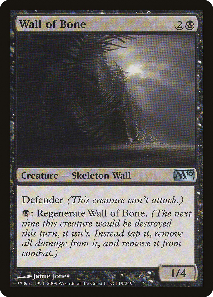 Wall of Bone (M10-119) - Magic 2010 Foil