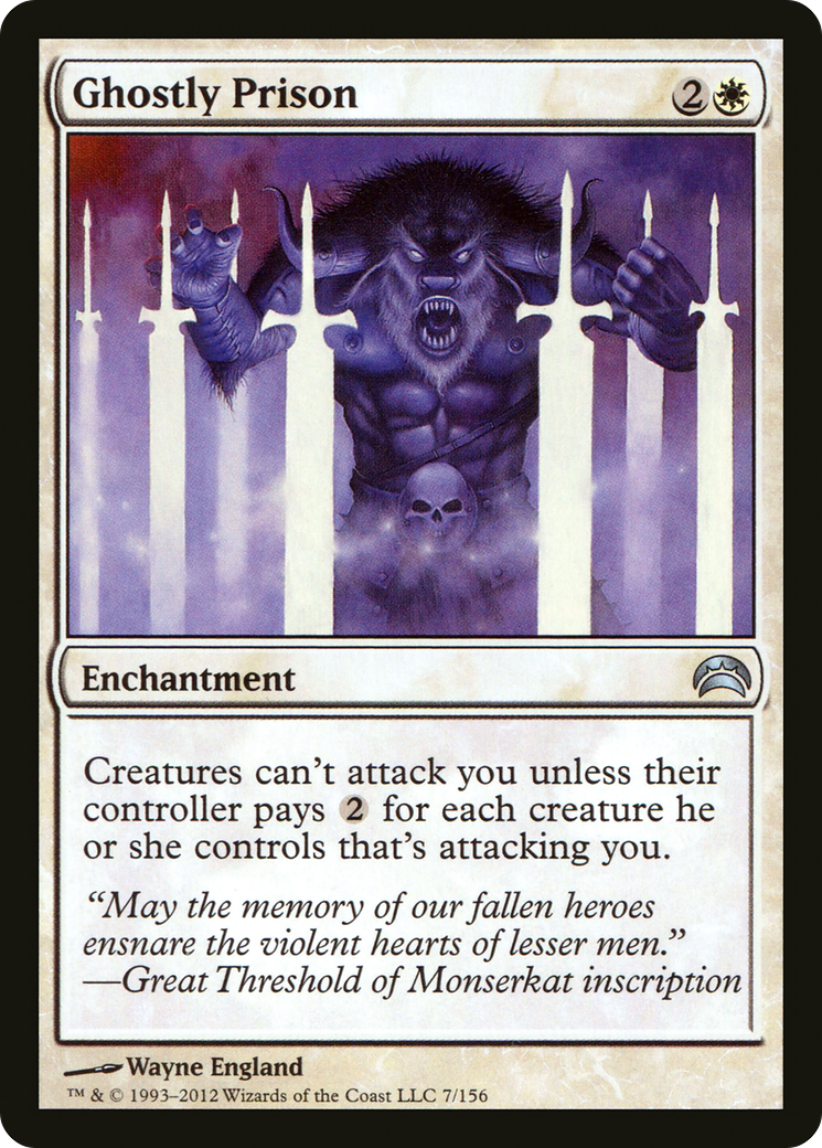 Ghostly Prison (PC2-007) - Planechase 2012 Foil