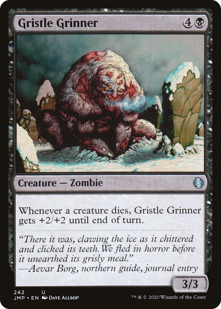 Gristle Grinner (JMP-242) - Démarrage rapide