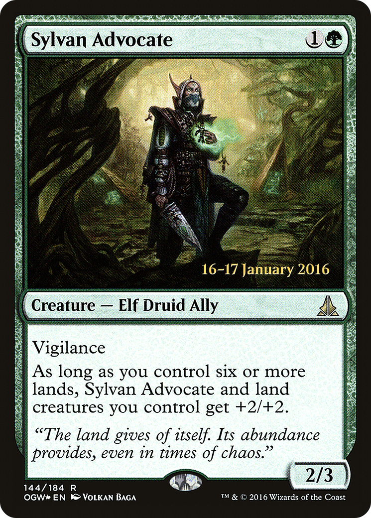 Sylvan Advocate (PRE-144S) - Oath of the Gatewatch Promos Foil