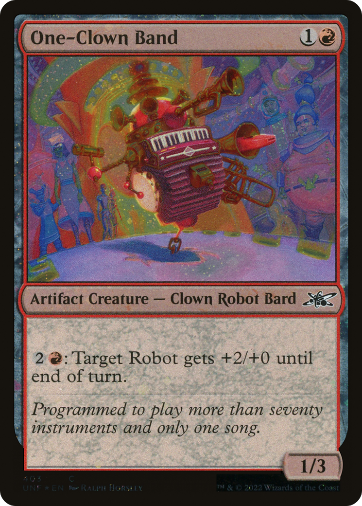 One-Clown Band (Galaxy Foil) (UNF-403) - Unfinity Foil