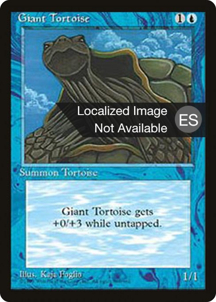 Tortue géante (4BB-076) - Quatrième édition, bordure noire étrangère 