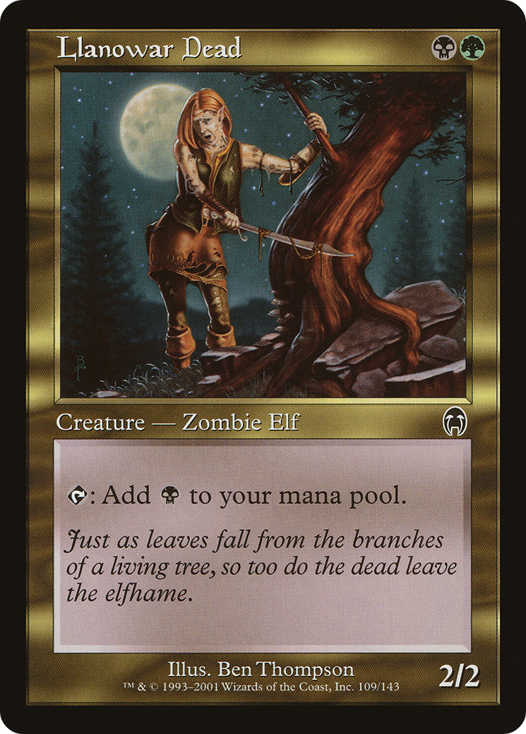 Llanowar Dead (APC-109) - Apocalypse Foil 