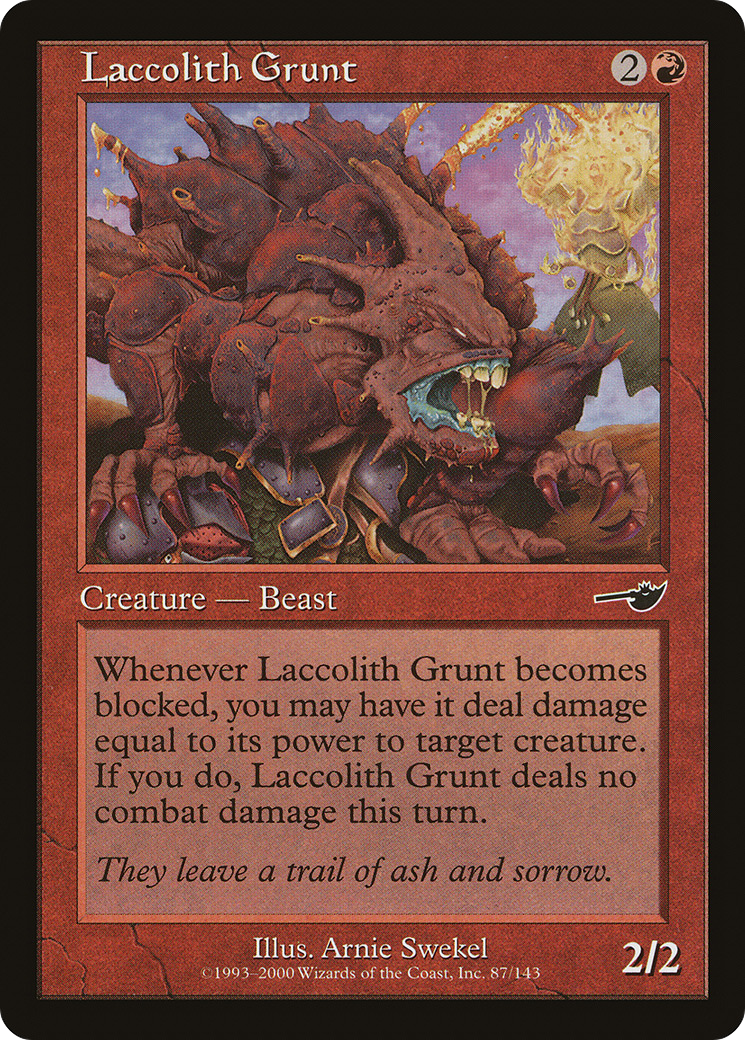 Grunt Laccolith (NEM-087) - Feuille Nemesis 