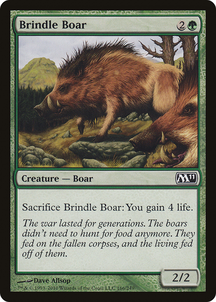 Sanglier bringé (M11-166) - Magic 2011 Foil