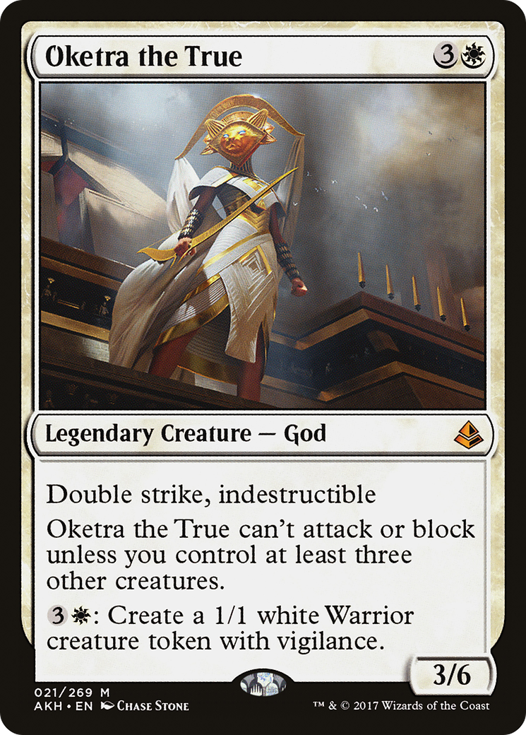 Oketra le Vrai (AKH-021) - Feuille d'Amonkhet 