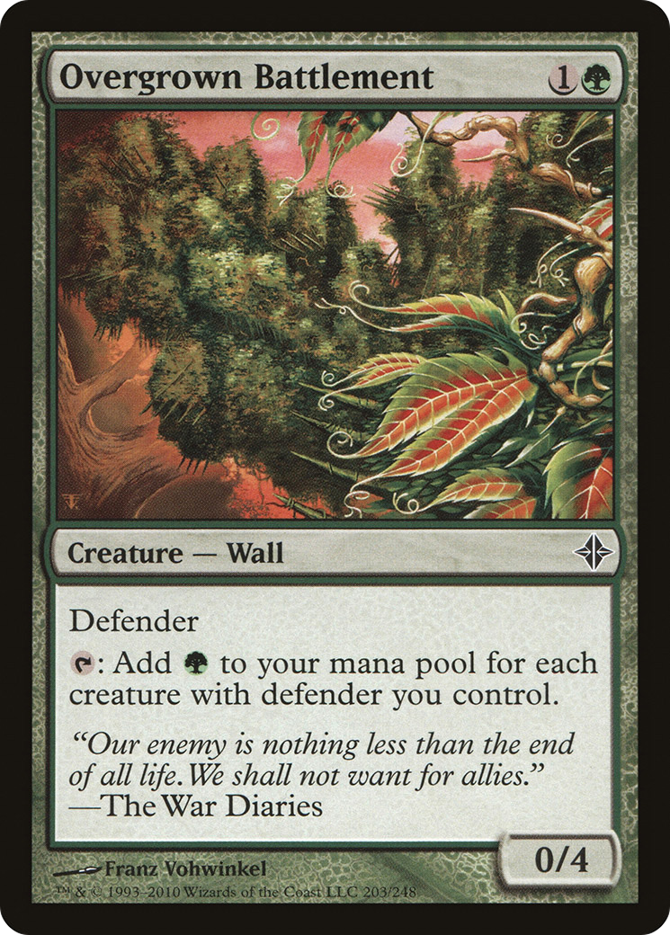 Overgrown Battlement (ROE-203) - Rise of the Eldrazi Foil