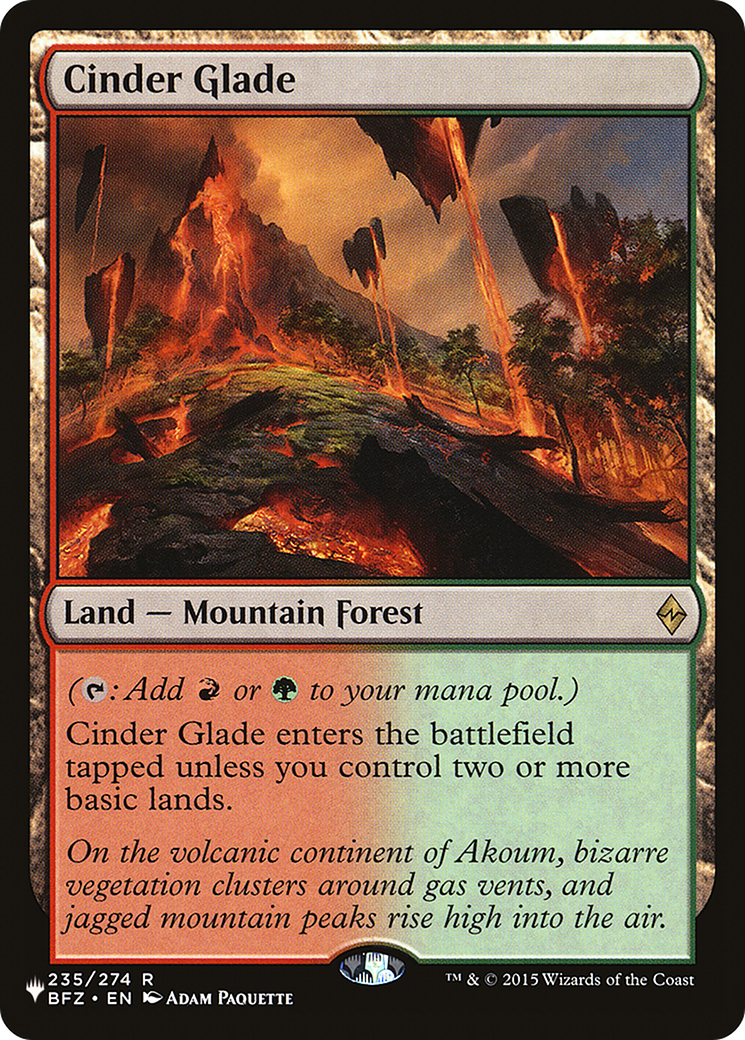 Cinder Glade (LIST-235/274) - The List