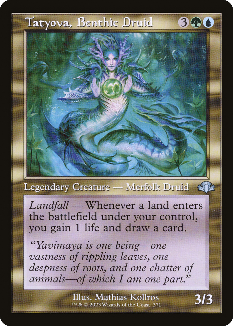 Tatyova, Benthic Druid (Retro Frame) (DMR-371) - Dominaria Remastered Foil