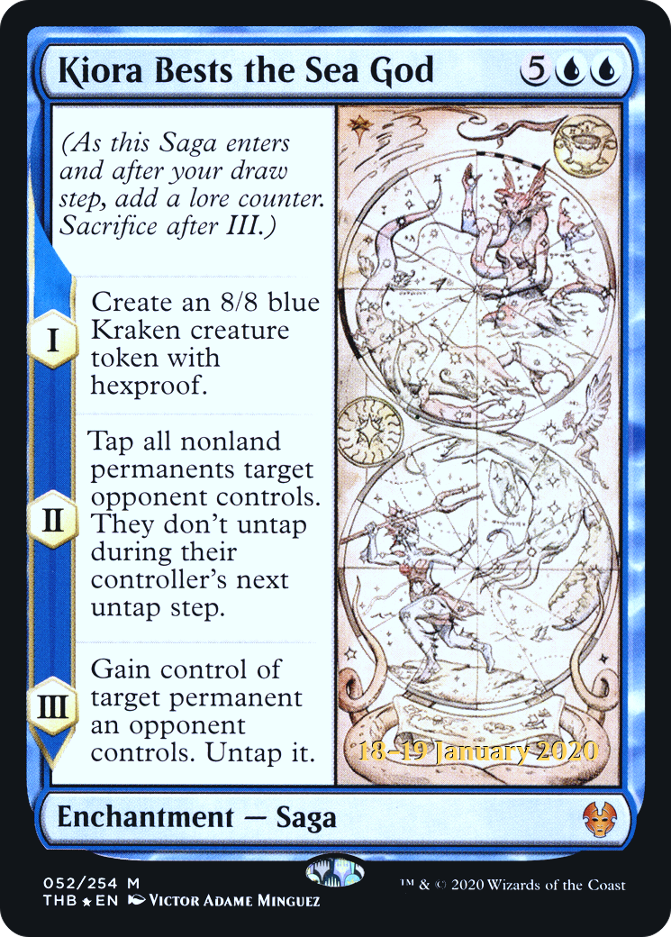 Kiora Bests the Sea God (PRE-52S) - Theros Beyond Death Promos Foil