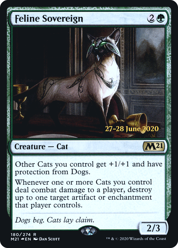 Feline Sovereign (PRE-180) - Core Set 2021 Promos Foil