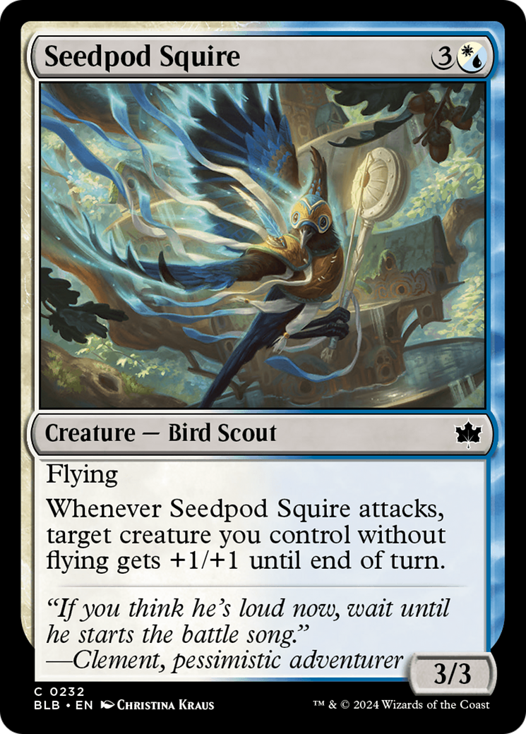 Seedpod Squire (BLB-232) - Feuille Bloomburrow 