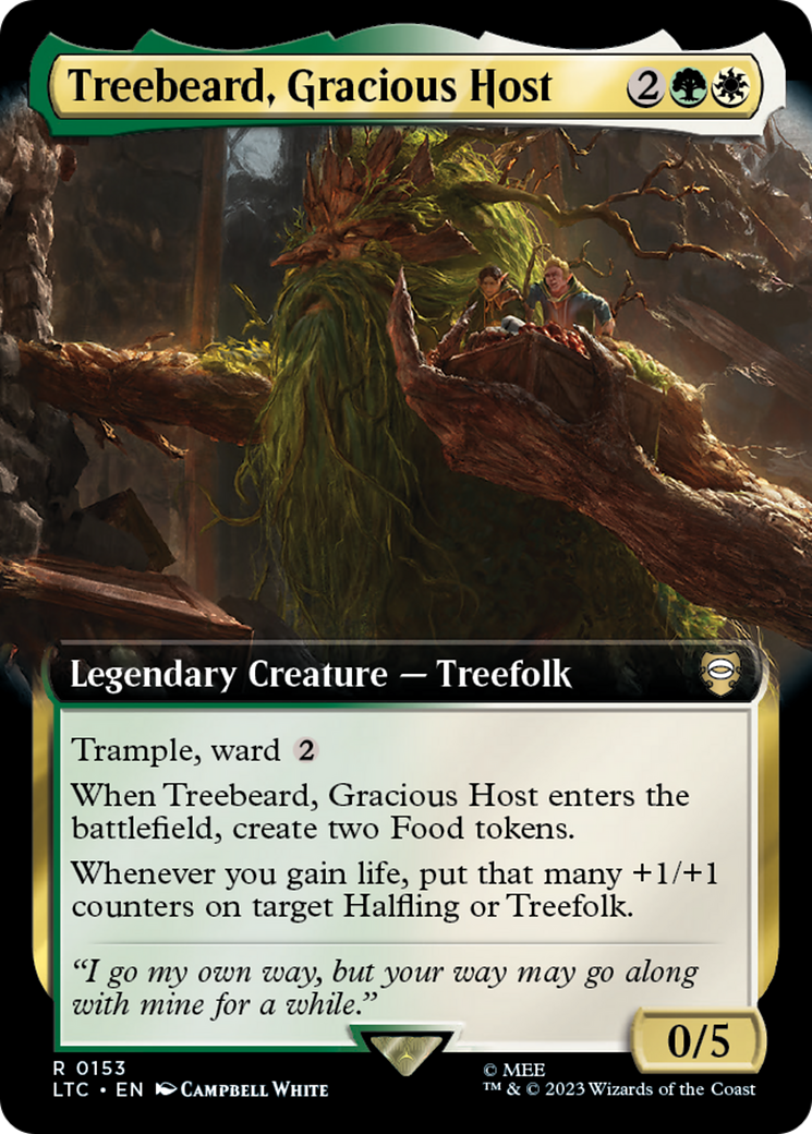 Treebeard, Gracious Host (Extended Art) (LTC-153) - Tales of Middle-earth Commander: (Extended Art)