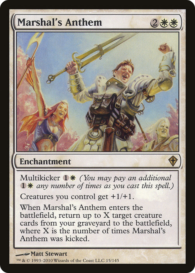 Hymne du maréchal (WWK-015) - Worldwake Foil