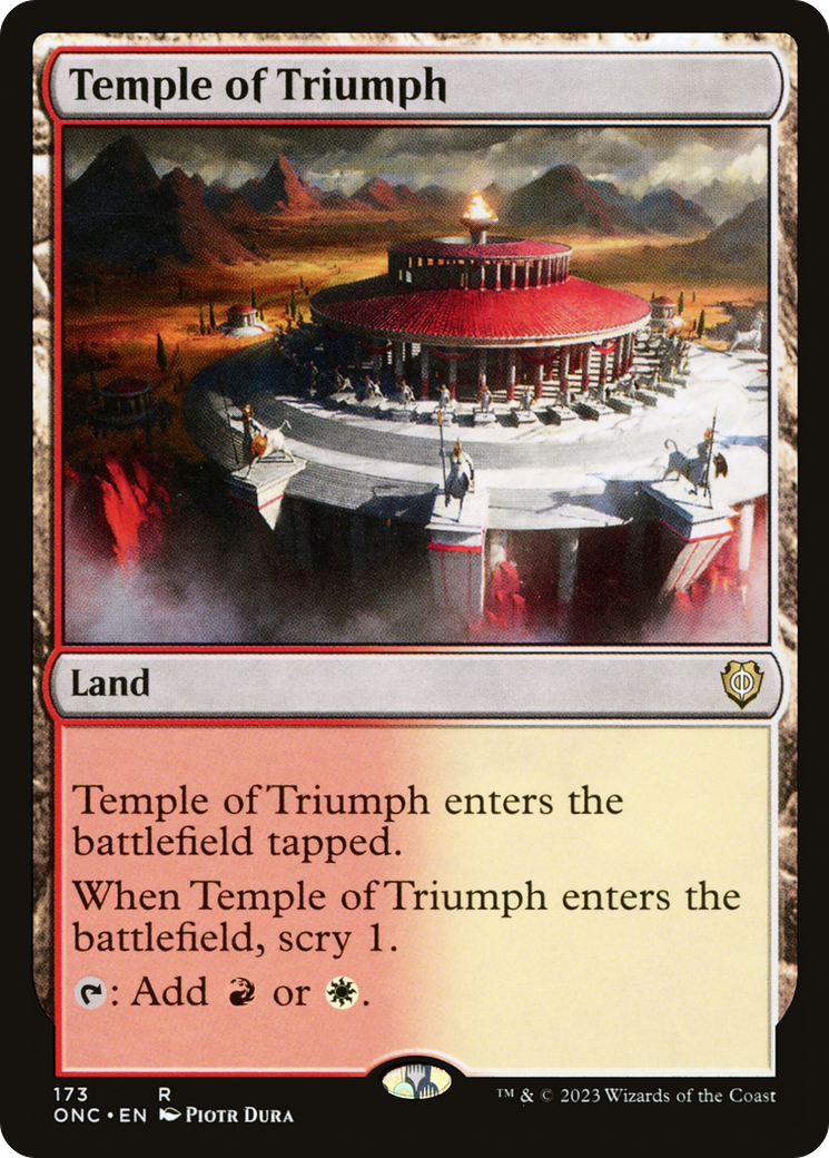 Temple du Triomphe (ONC-173) - Phyrexia : Tous seront un seul commandant 