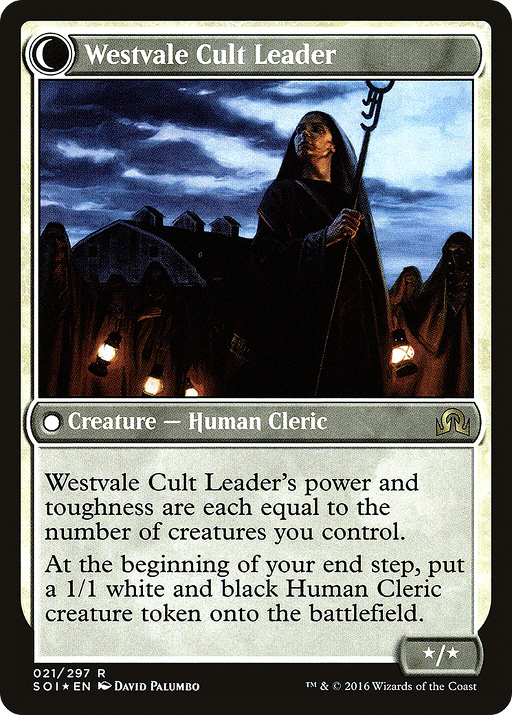 Capitaine de la milice Hanweir // Chef du culte de Westvale (PSOI-21S) - Promotions Shadows over Innistrad : (Transformation double face) Foil 