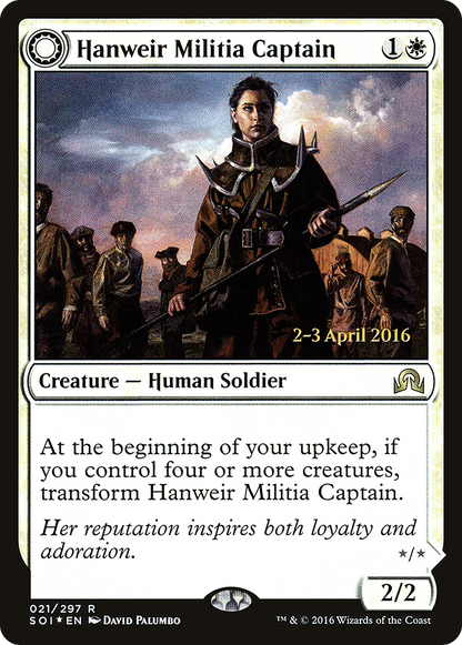 Capitaine de la milice Hanweir // Chef du culte de Westvale (PSOI-21S) - Promotions Shadows over Innistrad : (Transformation double face) Foil 