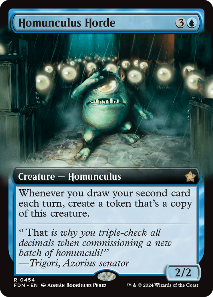 Horde d'Homunculus (FDN-454) - Fondations : (Extended Art) Foil 