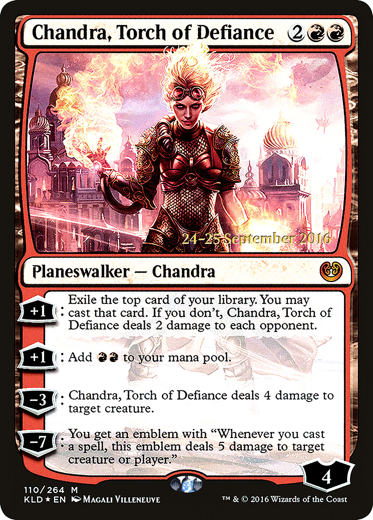 Chandra, Torche de la Défiance (PKLD-110S) - Kaladesh Promos Foil