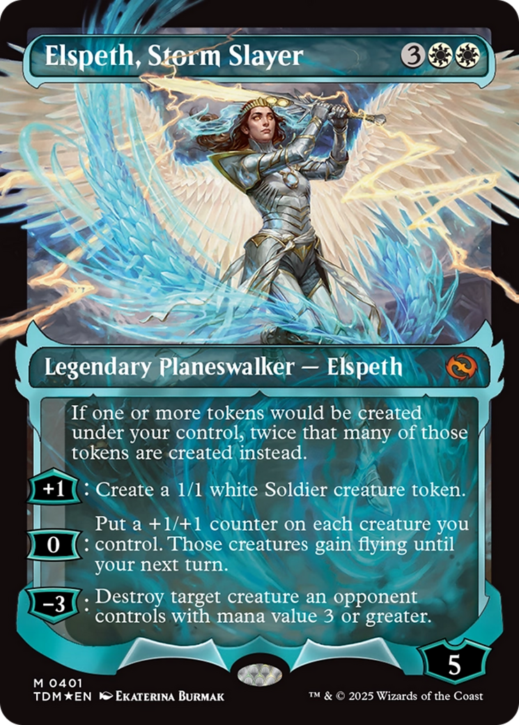 Elspeth, tueuse de tempêtes (présentation) (TDM-401) - Tarkir : Dragonstorm Foil