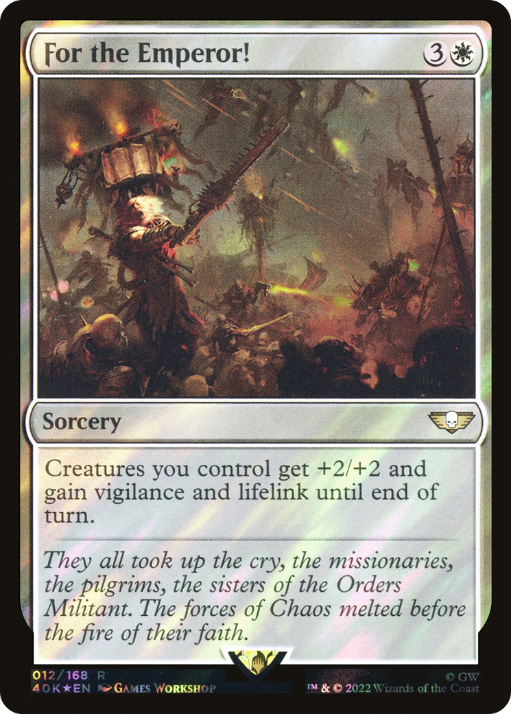 Pour l'Empereur ! (40K-12★) - Warhammer 40,000 Commander Foil 