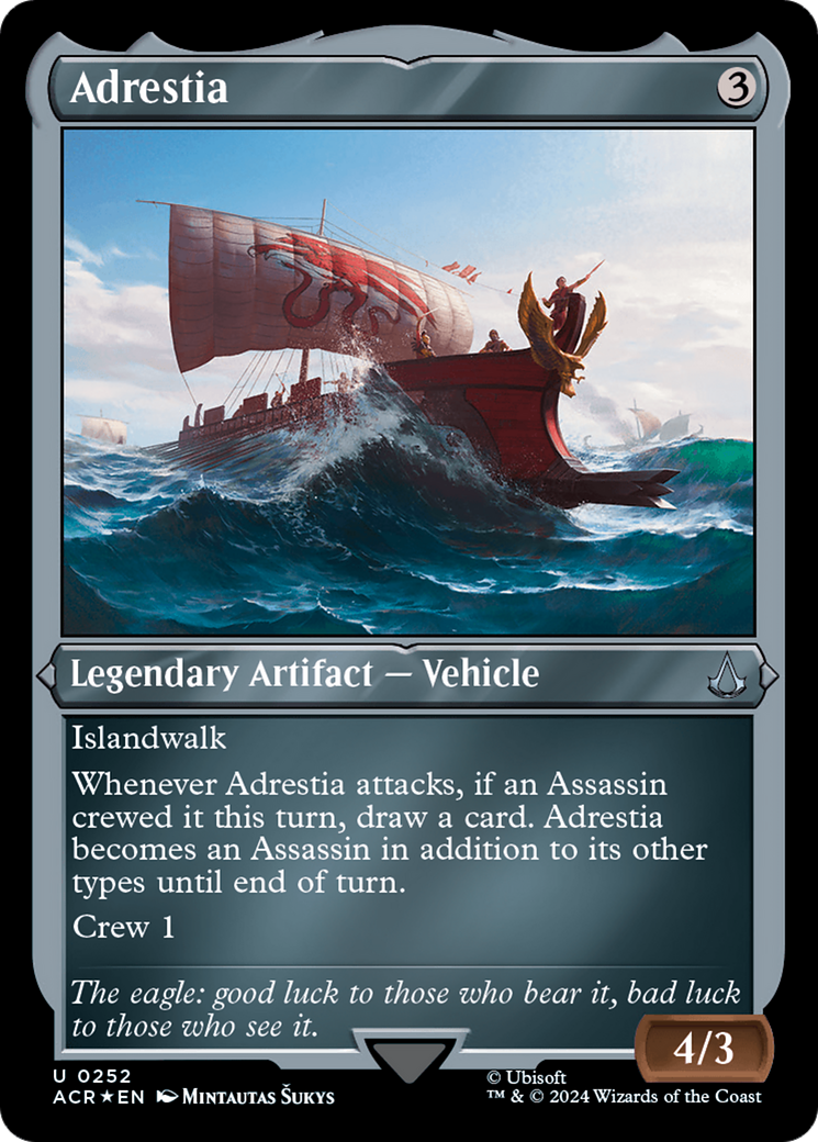 Adrestia (ACR-252) - Feuille gravée Assassin's Creed 