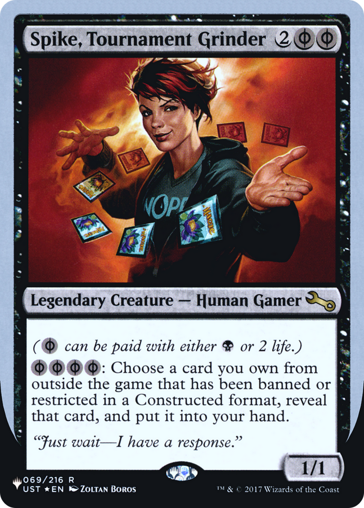 Spike, Tournament Grinder (LIST-024) - The List (Unfinity Foil Edition) Foil
