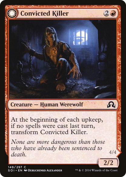 Convicted Killer (SOI-149) - Shadows over Innistrad: (Double Faced Transform)