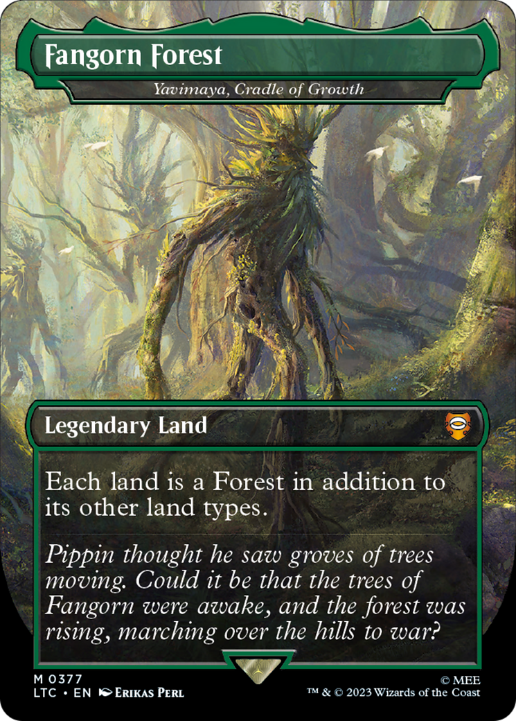 Fangorn Forest - Yavimaya, Cradle of Growth (LTC-377) - Tales of Middle-earth Commander / Fangorn Forest (Borderless) Foil