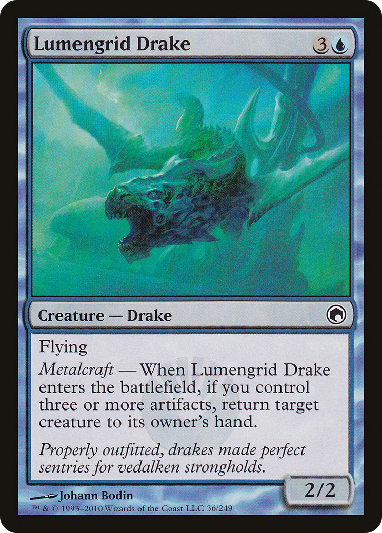 Lumengrid Drake (SOM-036) - Scars of Mirrodin Foil