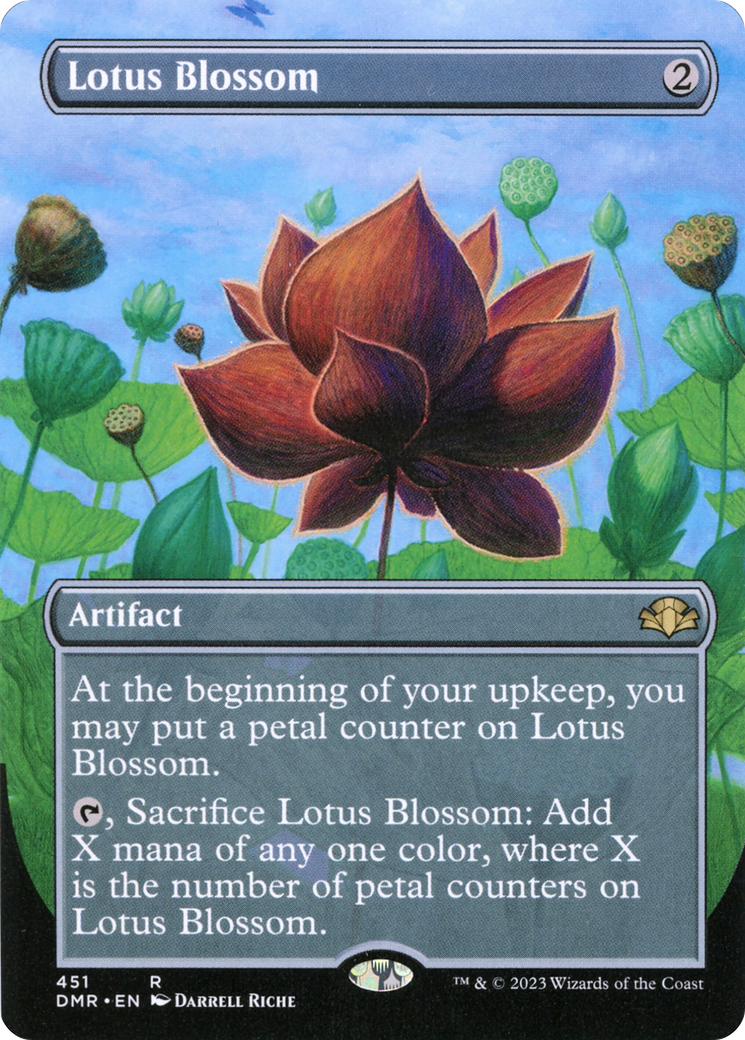 Lotus Blossom (Borderless) (DMR-451) - Dominaria Remastered (Borderless) Foil