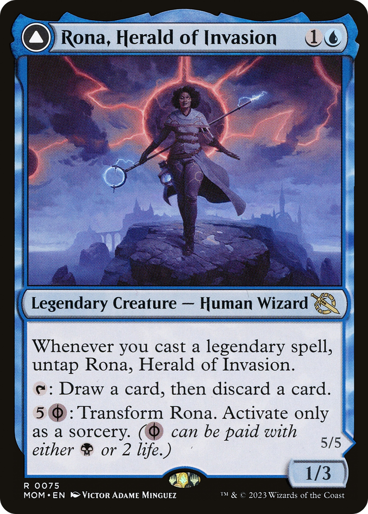 Rona, Herald of Invasion (MOM-075) - March of the Machine Foil