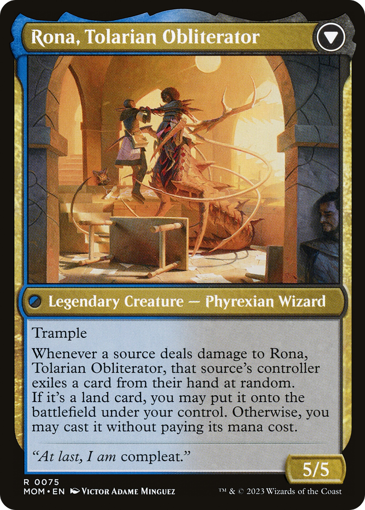 Rona, Herald of Invasion (MOM-075) - March of the Machine Foil