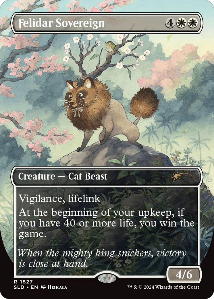 Felidar Sovereign (SLD-1827) - Secret Lair Drop (Borderless) Foil