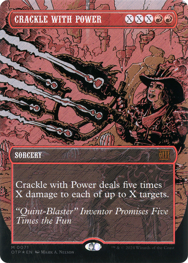 Crépitement de puissance (OTP-071) - Dernières nouvelles : (Extended Art) (Borderless) Foil 