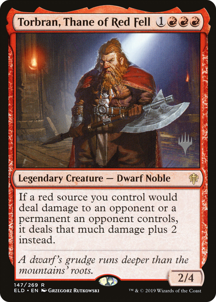 Torbran, Thane of Red Fell (PPELD-147) - Throne of Eldraine Promos Foil