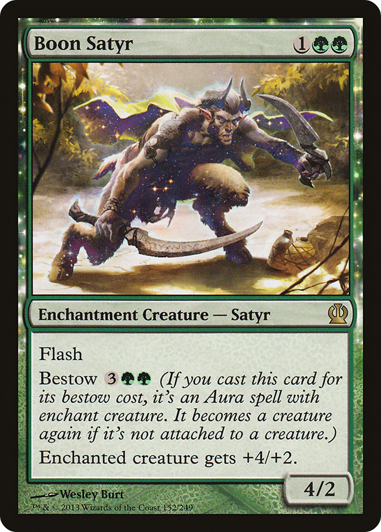 Satyre de la Bénédiction (THS-152) - Theros : (enchantement) Foil