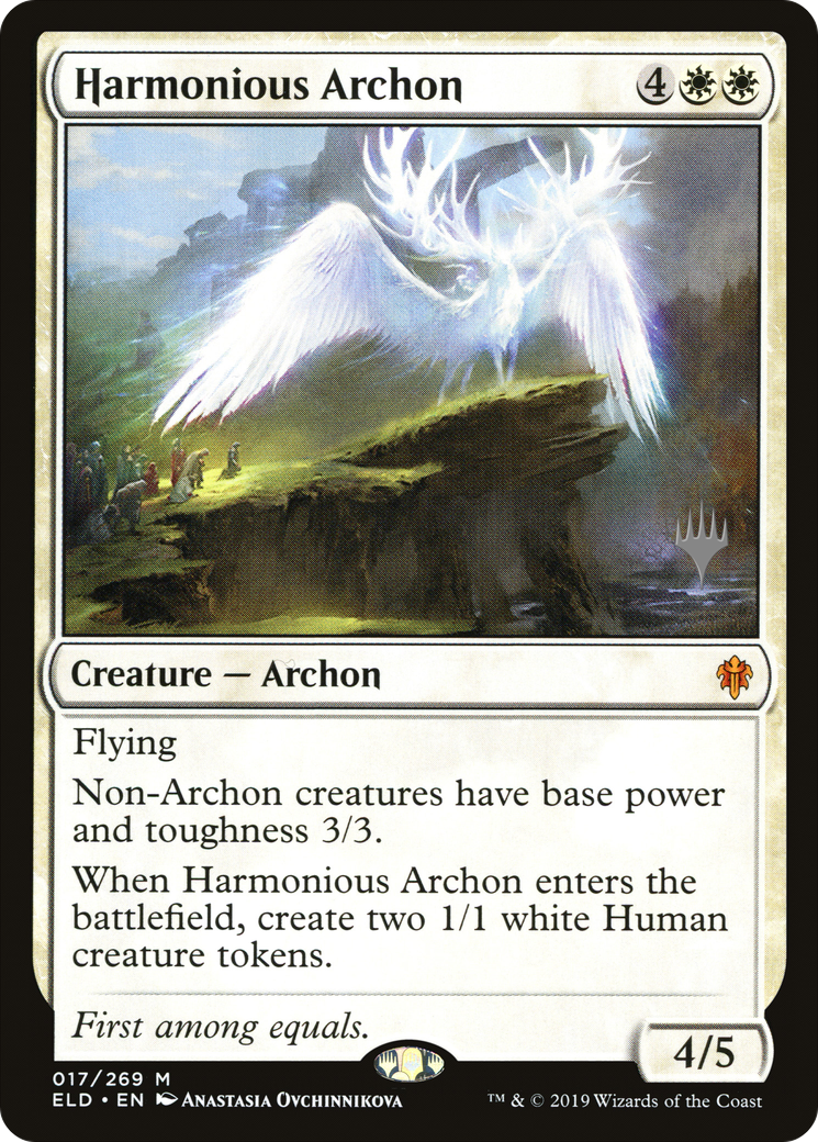 Harmonious Archon (PPELD-017) - Throne of Eldraine Promos