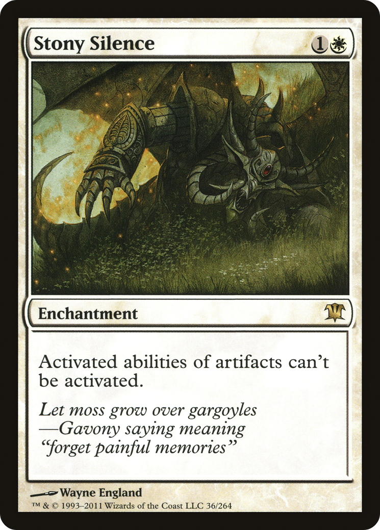 Silence de pierre (ISD-036) - Innistrad Foil 