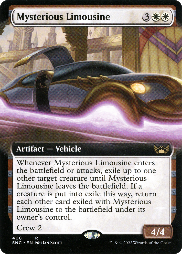 Mysterious Limousine (Extended Art) (SNC-408) - Streets of New Capenna: (Extended Art)