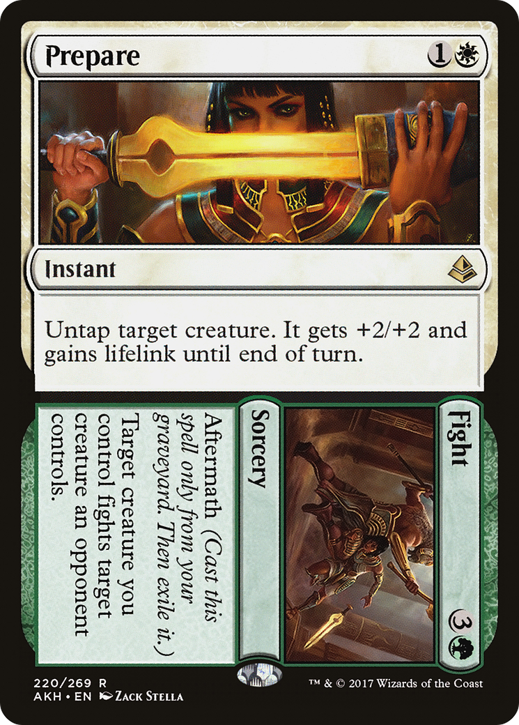 Préparer // Combattre (AKH-220) - Amonkhet Foil 