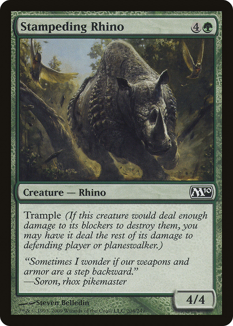 Stampeding Rhino (M10-204) - Magic 2010